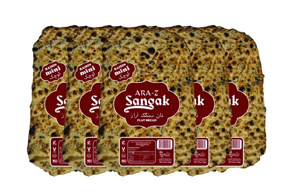 5 Mini Sangak Raisin - Breadmasters
