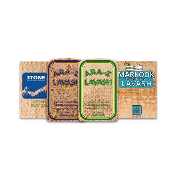 ARA-Z Variety Pack 2 - 2 flatbreads including Ara-z Lavash and Ara-z Whole Wheat Lavash