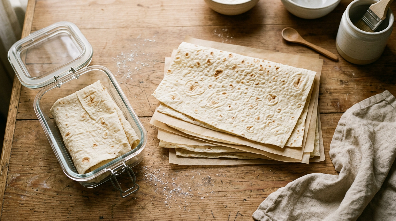 how to store lavash bread