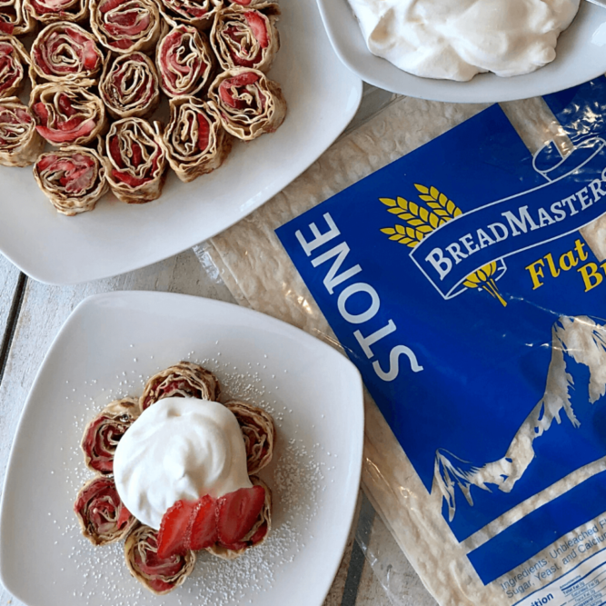 strawberry-french-toast-pinwheels-markook-thinnest-flatbread-recipe-breadmasters-arazlavash-breadmasters.com-lavash-bread-order-online-buy-1024x1024 - BreadMasters Strawberry French toast pinwheels stacked on a plate